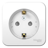 Розетка с заземлением со шторками накладного монтажа с изолирующей пластиной 16A 250В Systeme Electric Blanca Белый