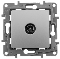 Розетка TV "звезда" Legrand Etika Алюминий