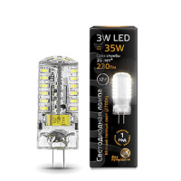 Лампа светодиодная капсульная G4 12В 3Вт 2700К Gauss Лампа светодиодная капсульная G4 12В 3Вт 2700К Gauss