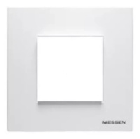 Рамка базовая 1 пост 1 мод ABB NIE Zenit Белый N2171.1 BL