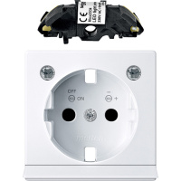 Ц.плат.с мод.свет.подсв.д/роз.Schuko а-б Schneider Electric