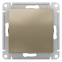 Кнопка нажимная сх.1 10AX механизм Schneider Electric AtlasDesign Шампань