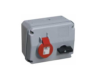 Розетка с выключателем и механической блокировкой 316MHS4, 16A, 3P+E, IP44, 4ч ABB