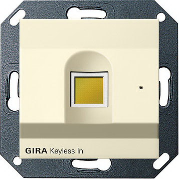 Замок биометрический Fingerprint Gira System-55 Keyless In Кремовый глянец Gira System 55 260701Gira