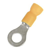 Наконечник с отверстием под винт и изолир.фланцем ПВХ, легкий ввод жилы, 2,5-6 кв.мм М12(д.13 мм) (НКИ) DKC