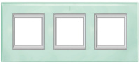 Рамка прямоугольная вертикальная немецкий стандарт 2+2+2 мод Bticino Axolute Кристалл 