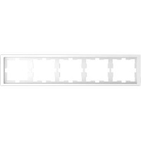 Рамка 5-постовая Merten D-Life Белый лотос