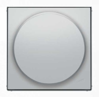 Накладка светорегулятора поворотного с поворотной ручкой ABB NIE Sky Серебристый алюминий 8560.2 PL