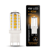 Лампа светодиодная капсульная G9 185-265В 4Вт 2700К керамика Gauss Лампа светодиодная капсульная G9 185-265В 4Вт 2700К керамика Gauss