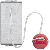 Кнопка 10A, 1P-NО Bticino Living Light Алюминий