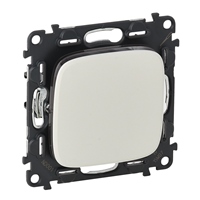 Выключатель 1-клавишный 10A Legrand Valena Allure Алюминий