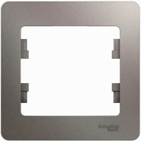 Рамка 1-постовая Systeme Electric Glossa Платина