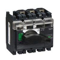 Выключатель-разъединитель, монтаж на плате 3P / с чёрной рукояткой Schneder Electrc nterpact NV100