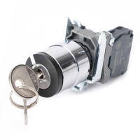 Systeme Electric Переключатель SB4 в сборе модульный 22мм 2 позиции с фиксацией ключ 2пол 1НО