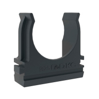 Держатель с защелкой, д.25мм, черный DKC