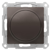 Светорегулятор (диммер) поворотно-нажимной 630Вт механизм Schneider Electric AtlasDesign Мокко