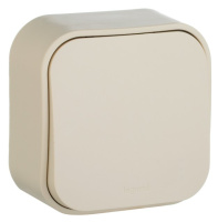 Переключатель 1-клавишный на 2 направления 10A IP20 Legrand Quteo Слоновая кость