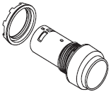 Кнопка CP2-30R-01 красная с фиксацией 1HЗ ABB