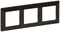 Рамка 3-постовая Legrand Valena Life Темное дерево