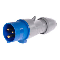 Вилка прямая 3P+PE 16A 200-250V IP44 Legrand P17 Tempra Pro 