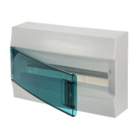 ABB Бокс настенный Mistral41 18М зеленая дверь N+PE)