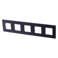 Рамка 5-постовая 2+2+2+2+2 мод ABB NIE Zenit Антрацит N2275 AN