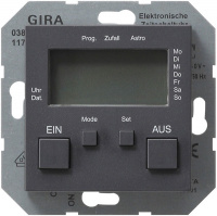 Таймер электронный 1000W Gira System-55 Антрацит