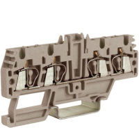 HMM.2/1+2(Ex)i, проходной зажим 2,5 кв.мм синий 1 ввод/2 вывода DKC