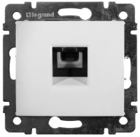 Розетка телефонная 1-ая RJ11 4 контакта Legrand Valena Белый