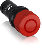 Кнопка CE3P-10R-02 аварийного останова с фиксацией 2НЗ отпускание вытягиванием 30мм ABB