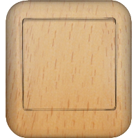 Выключатель 1-клавишный 10A изолир. плата накладной в сборе (DIY) Wessen Прима Бук