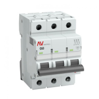 Автоматический выключатель 3P 6A C 6kA EKF Averes AV-6 DC