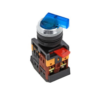 Переключатель 3P синий с подсветкой 380В NO+NC EKF PROxima ANLC-22