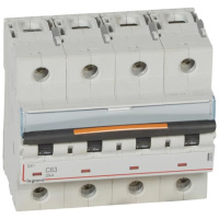 Автоматический выключатель 4P 63A C 25kA Legrand DX3