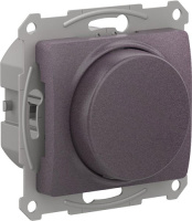 Светорегулятор (диммер) повор-нажим LED RC 315Вт механизм Systeme Electric Glossa Сиреневый туман