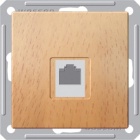 Розетка компьютерная 1-ая RJ45 кат.5e Wessen 59 Бук