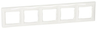 Рамка 5-постовая горизонтальная Legrand Valena Белый