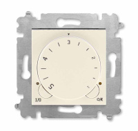 Терморегулятор с поворотной ручкой 16А слоновая кость / белый ABB Levit