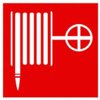 Наклейка "Пожарный кран" F02 200х200мм EKF PROxima