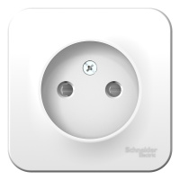Розетка без заземления со шторками накладного монтажа с изолирующей пластиной 16A 250В Systeme Electric Blanca Белый