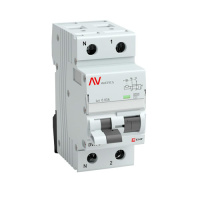 Дифференциальный автомат 1P+N 1A (D) 30mA (AC) 6kA EKF Averes DVA-6