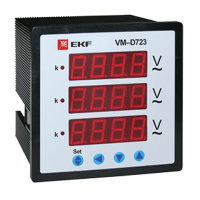 Вольтметр цифровой на панель 96х96 трехфазный EKF PROxima VM-D963