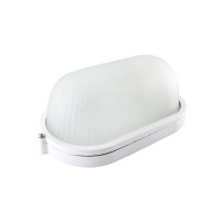 Светильник накладной, овал 210х105х85мм, 60W, Е27, IP54 / белый TDM НПБ