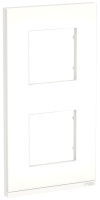 Рамка 2-постовая вертикальная Schneider Electric Unica New Pure Матовое стекло/Белый