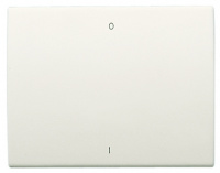 Клавиша 1-ая с символом "I/O" ABB NIE Olas Белый жасмин
