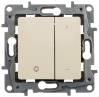 Светорегулятор нажимной 20-400 Вт Legrand Etika Cлоновая кость