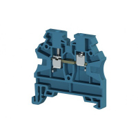 Клеммник на DIN-рейку 2,5мм.кв. (синий); AVK2,5 RD Klemsan