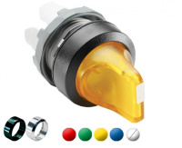 Переключатель M3SSV2-21R красный 3-х позиционный с подсветкой ABB 