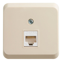 Этюд о/у компьютерная Розетка RJ45 кат.5е, кремовый, россия SE