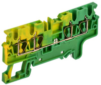 ARMAFIX Клемма пруж. CX2.5-4 PE 2,5мм2 4-конт. зазем. IEK